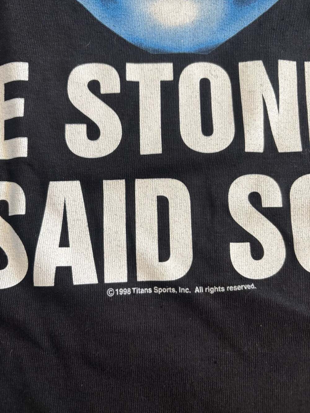 Vintage 1998 WWF Stone Cold Steve Austin Blue Skull T-Shirt Size XL - Picture 5 of 6